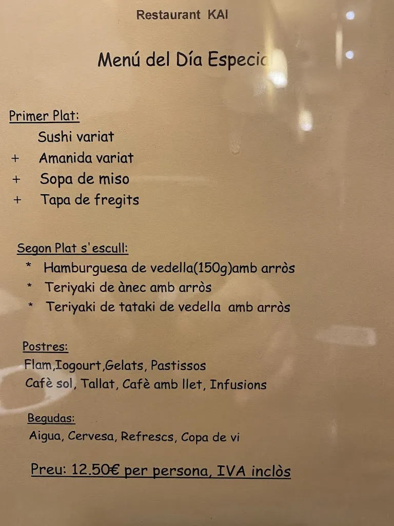 Menu_Kai Japanese Restaurant_Viladecans_image_1