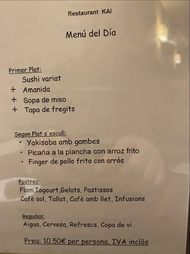 Menu_Kai Japanese Restaurant_Viladecans_image_2