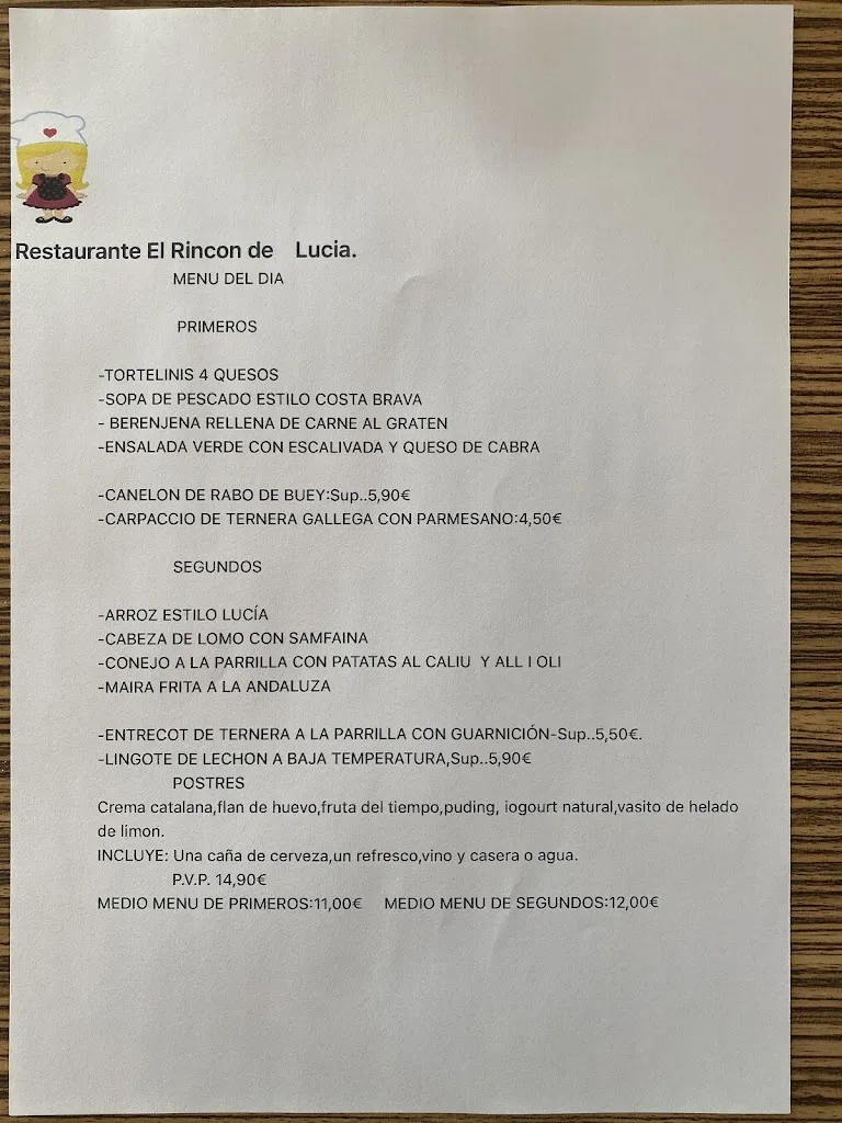 Menu_El Rincón de Lucia_Viladecans_image_2