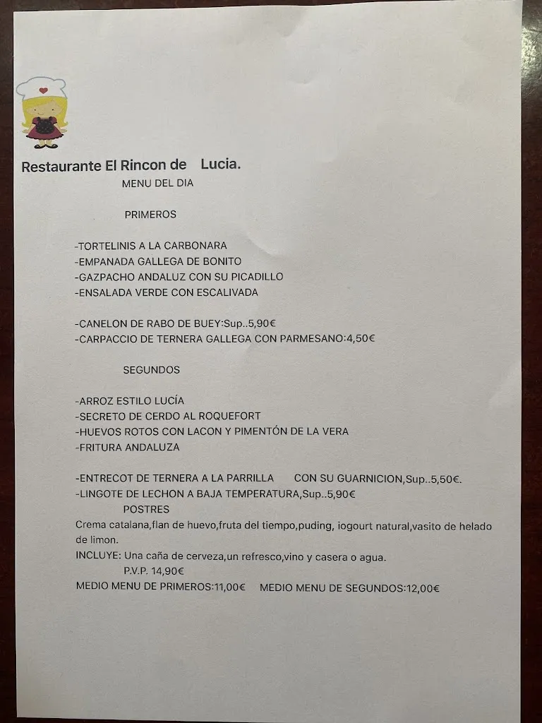 Menu_El Rincón de Lucia_Viladecans_image_4