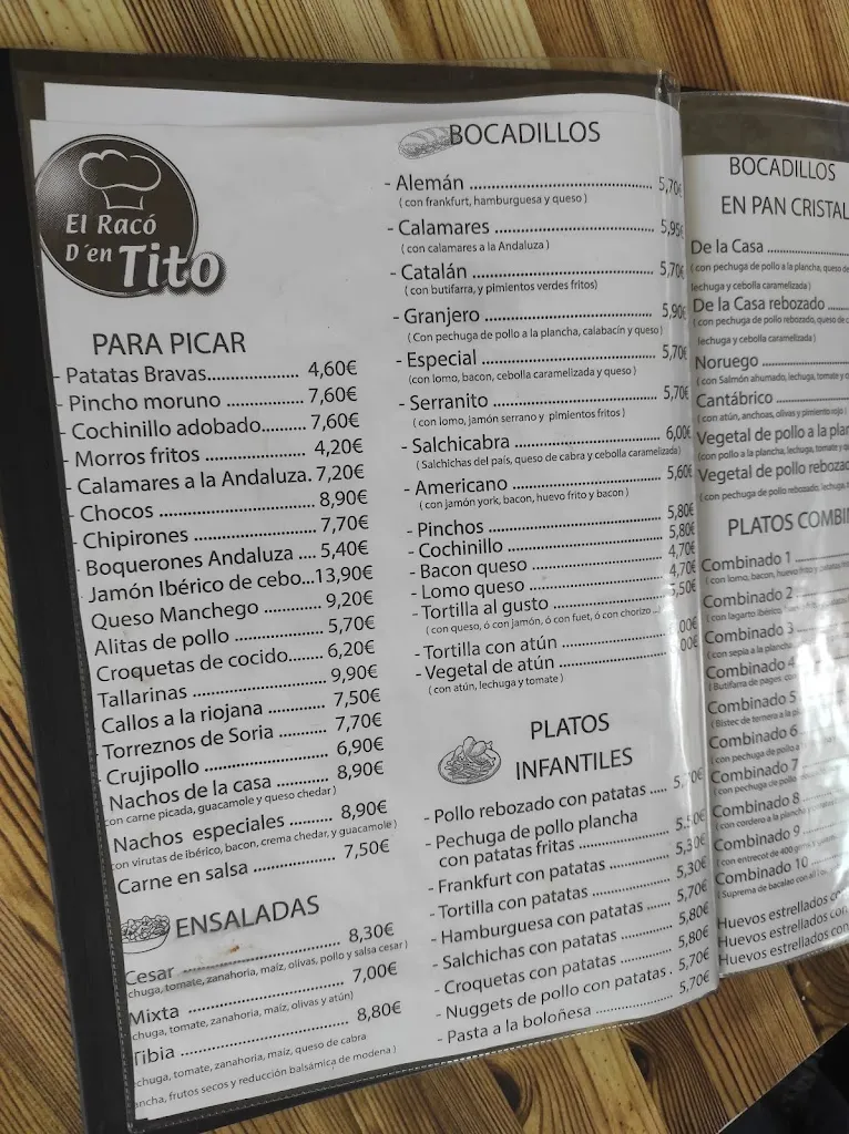 Menu_El Racó d'en Tito_Viladecans_image_3