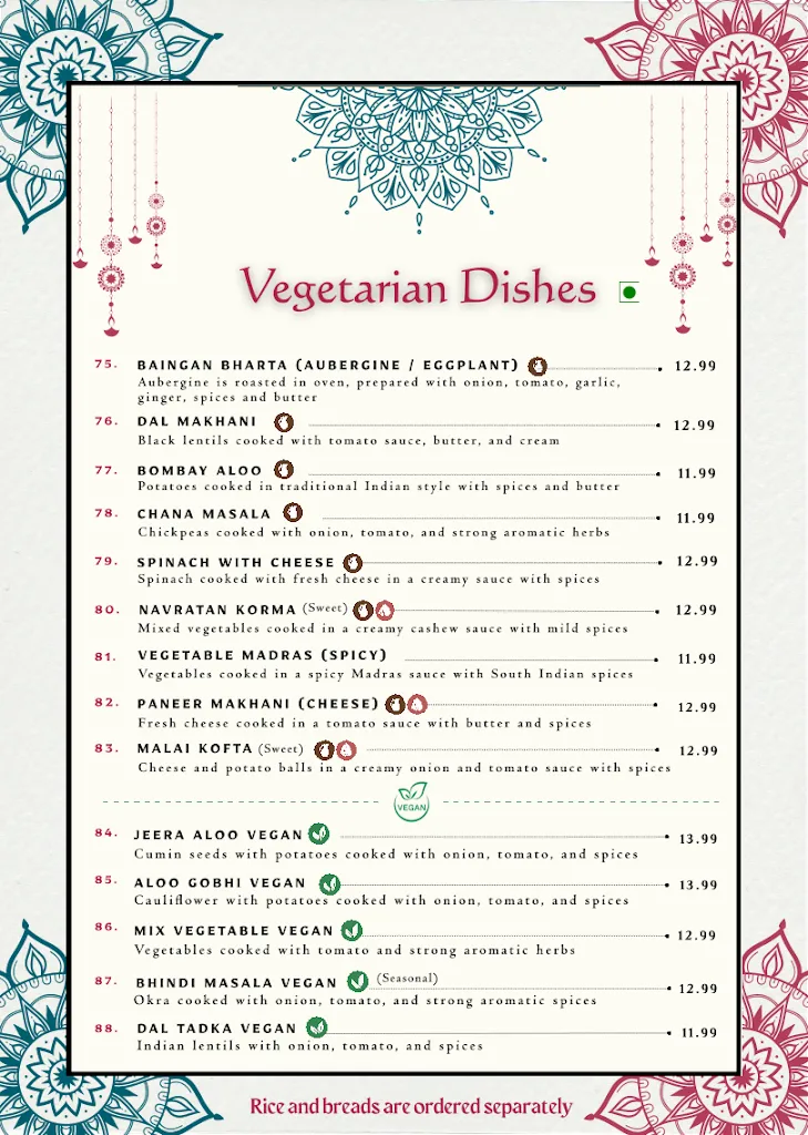 Menu_Indian Elephant Restaurant_Artea_image_2