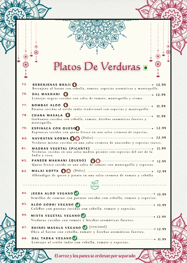 Menu_Indian Elephant Restaurant_Artea_image_3