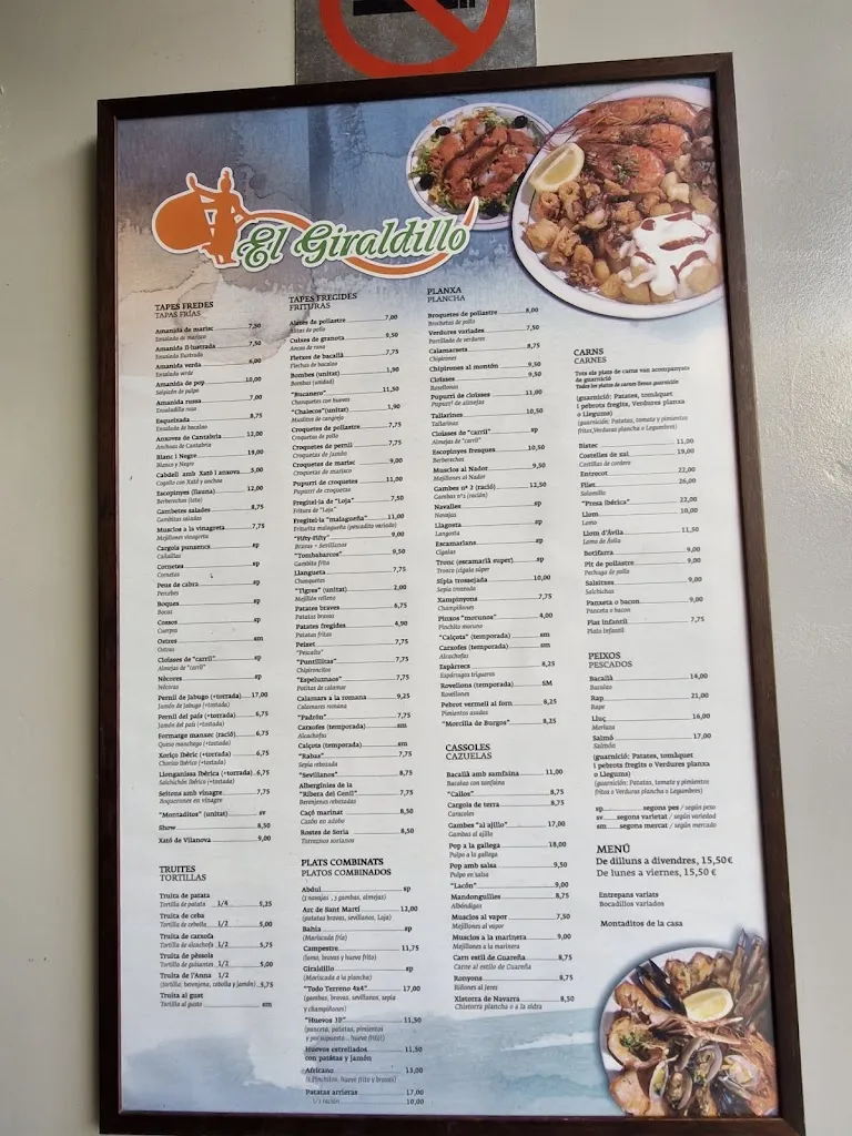 Menu_El Giraldillo_Vilanova i la Geltrú_immagine_1