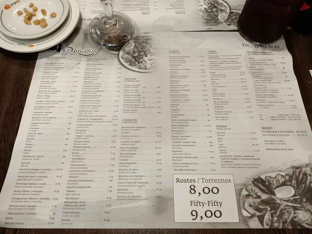 Menu_El Giraldillo_Vilanova i la Geltrú_immagine_2