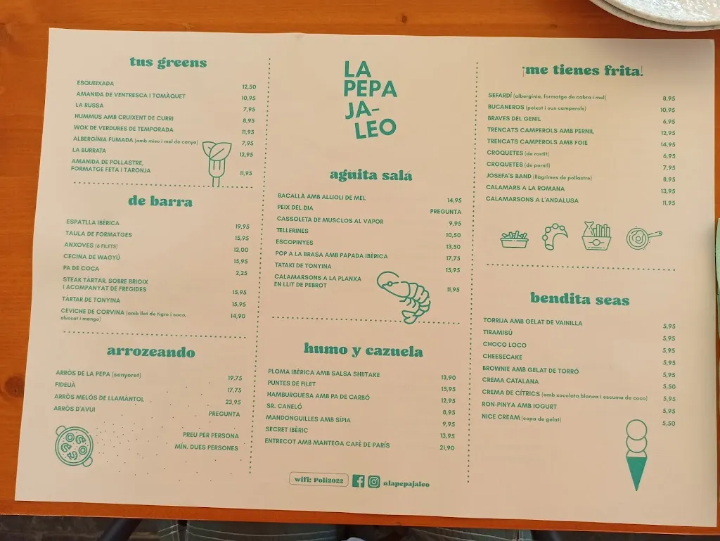 Menu_La Pepa Origen Mediterrani_Vilanova i la Geltrú_immagine_1