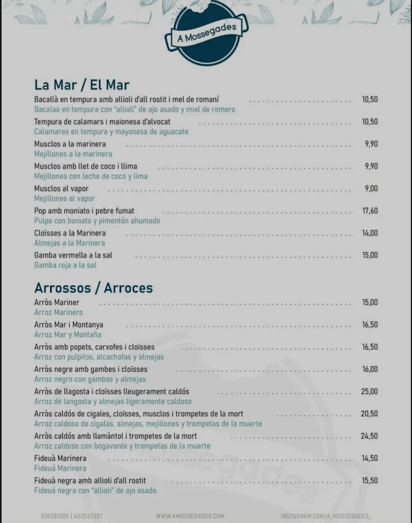 Menu_A Mossegades_Vilanova i la Geltrú_immagine_3