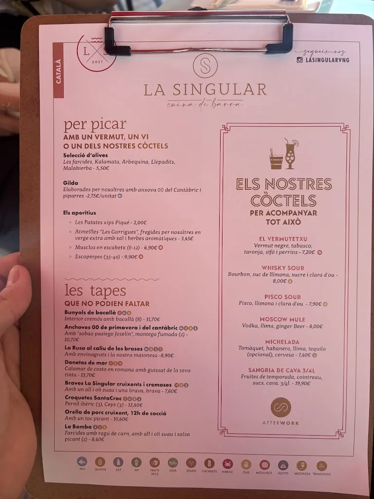 Menu_Restaurant La Singular_Vilanova i la Geltrú_image_2