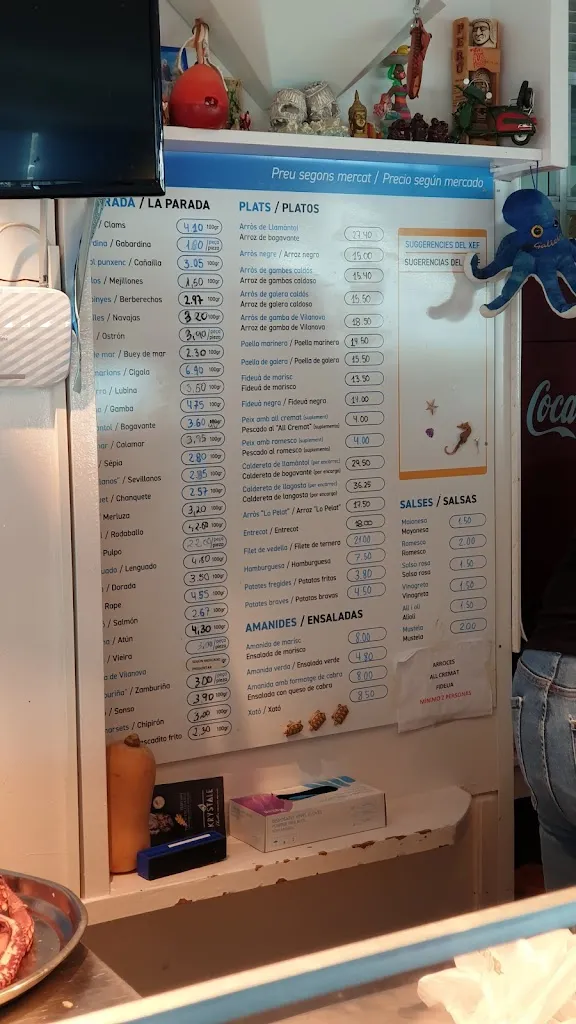 Menu_La Llotja Marisqueria_Vilanova i la Geltrú_image_3