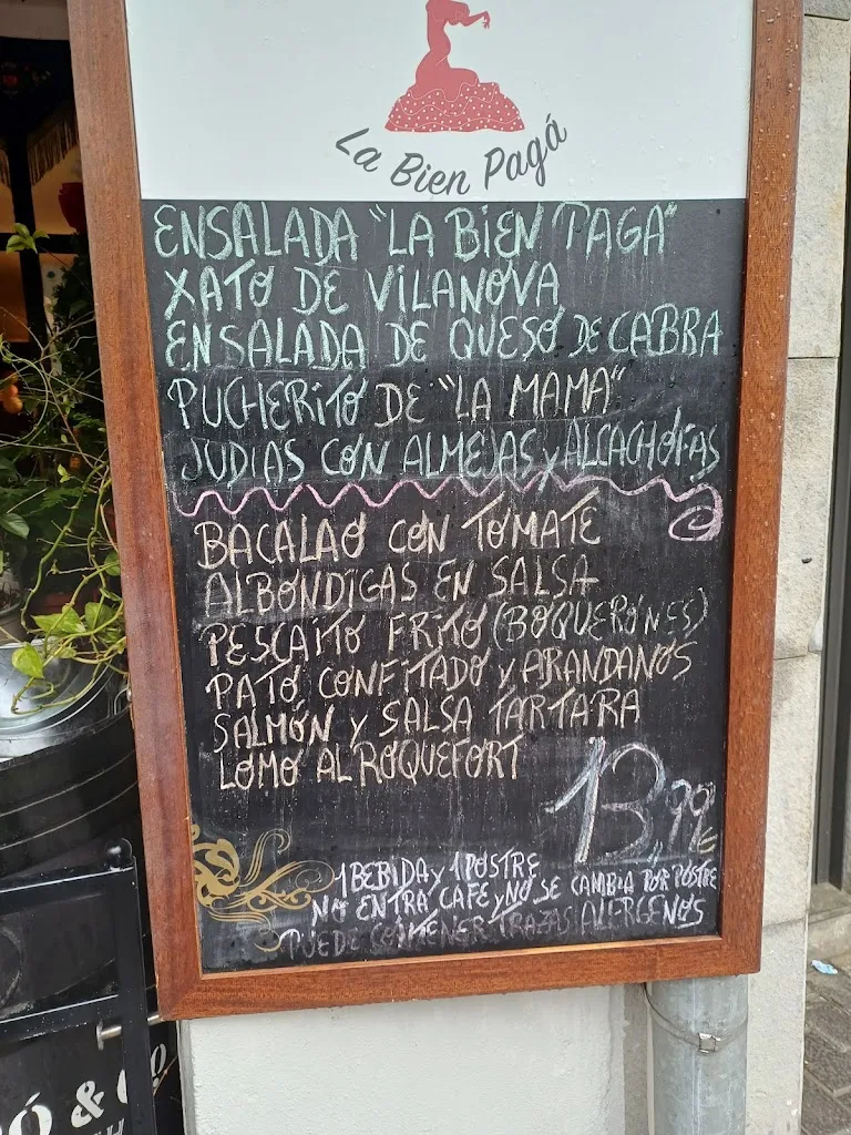 Menu_Restaurant La Bien Pagá_Vilanova i la Geltrú_image_3