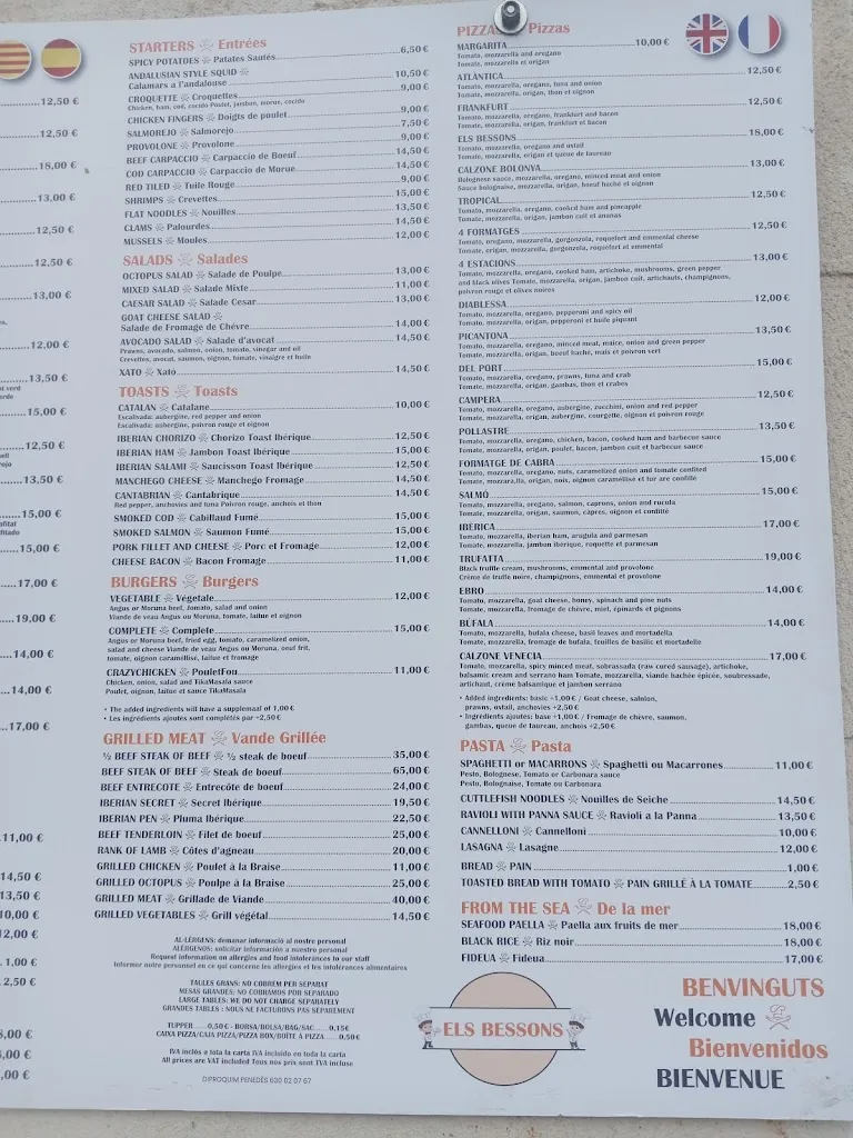 Menu_Els Bessons_Vilanova i la Geltrú_image_1