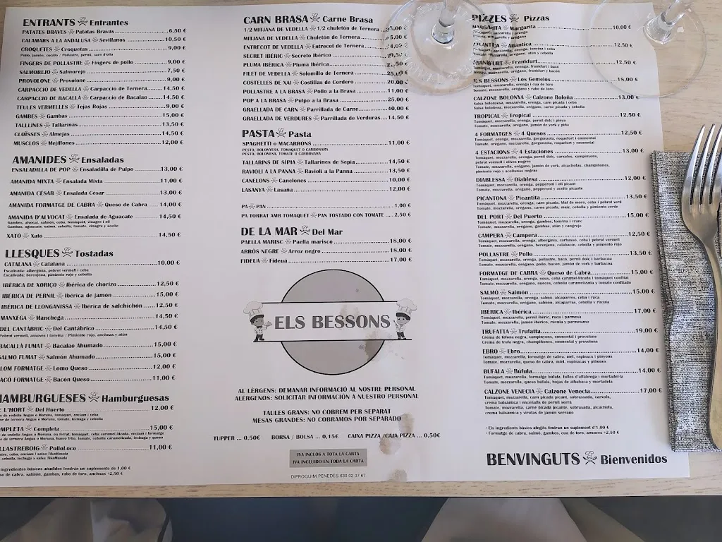 Menu_Els Bessons_Vilanova i la Geltrú_image_2