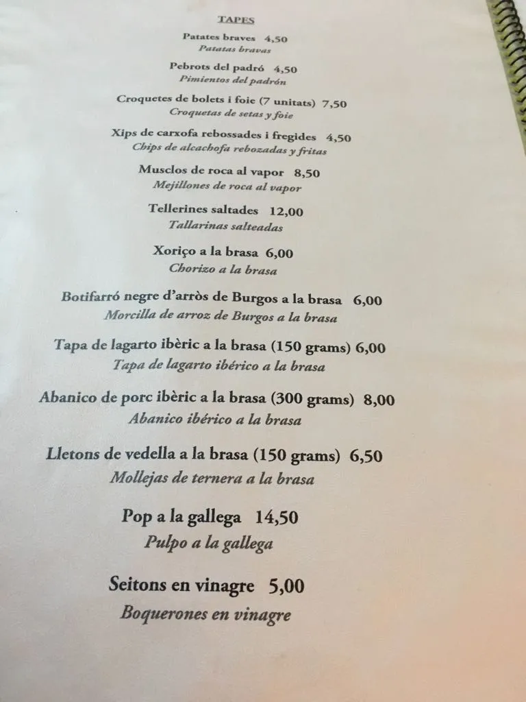 Menu_Restaurant Hostal la Treva_Vilanova i la Geltrú_image_1