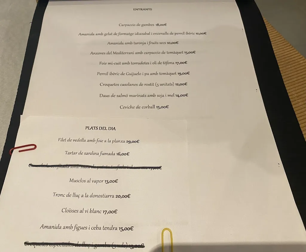 Menu_GAS26 restaurant_Vilanova i la Geltrú_image_1