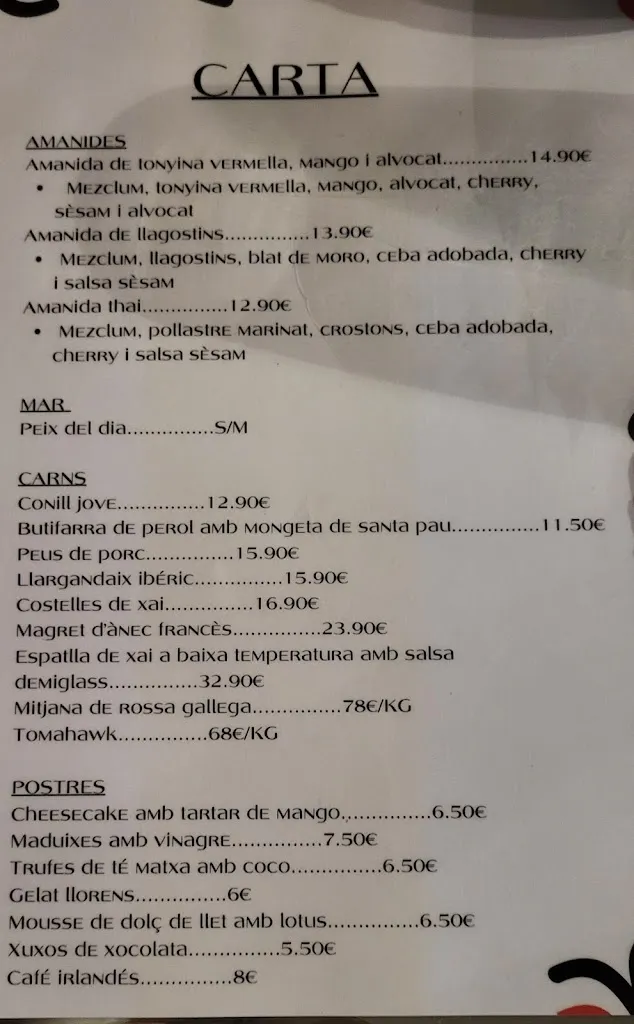 Menu_Restaurante Sa barra_Vilanova i la Geltrú_immagine_2