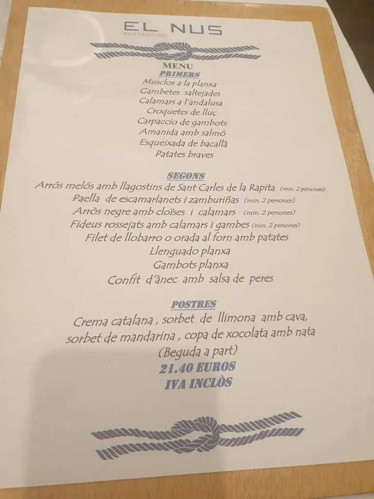 Menu_Restaurant El Nus_Vilanova i la Geltrú_image_2