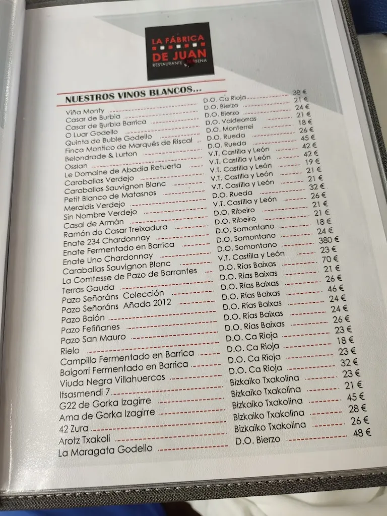 Menu_La Fábrica de Juan jatetxea_Abanto y Ciérvana-Abanto Zierbena_immagine_4