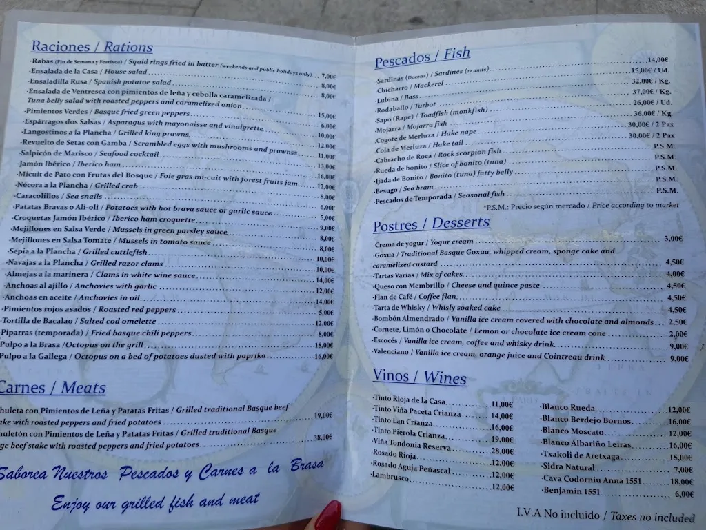 Menu_El Marinero jatetxea_Abanto y Ciérvana-Abanto Zierbena_image_3