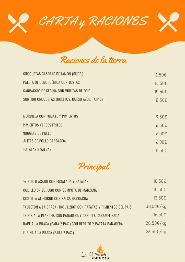 Menu_La Hoguera jatetxea_Abanto y Ciérvana-Abanto Zierbena_immagine_1