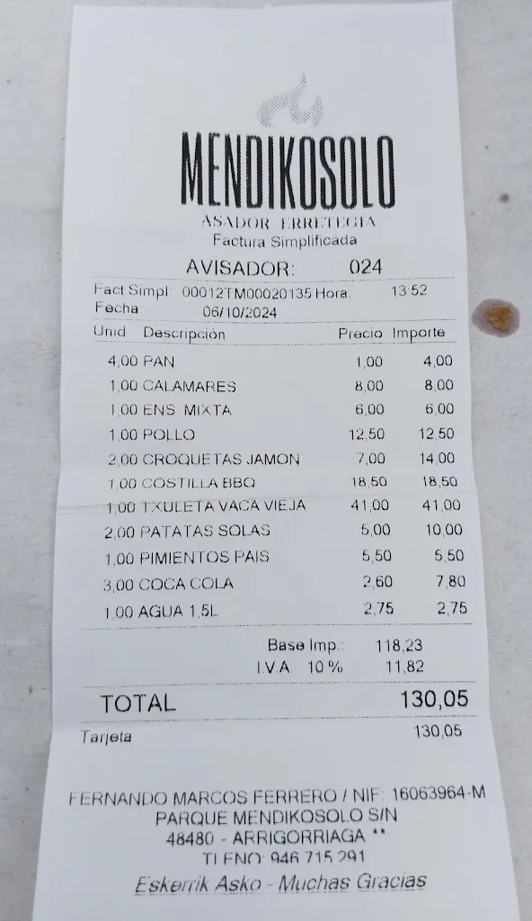 Sonia nm_Asador Mendikosolo_Arrigorriaga_recensione