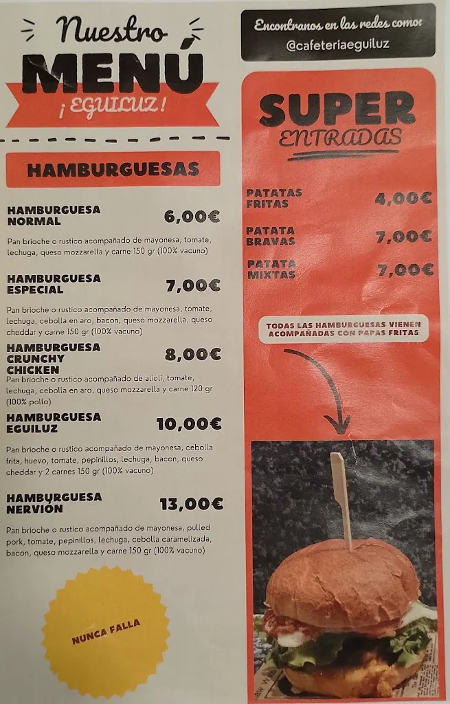 Menu_Cafeteria y hamburguesería Eguiluz_Arrigorriaga_image_3