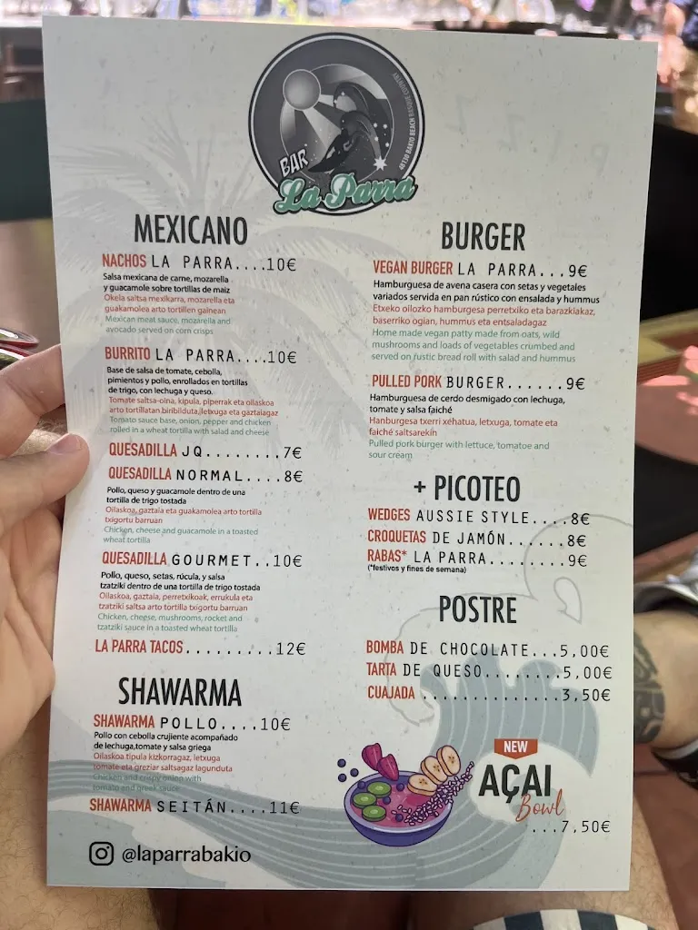 Menu_La Parra Bakio_Bakio_image_1