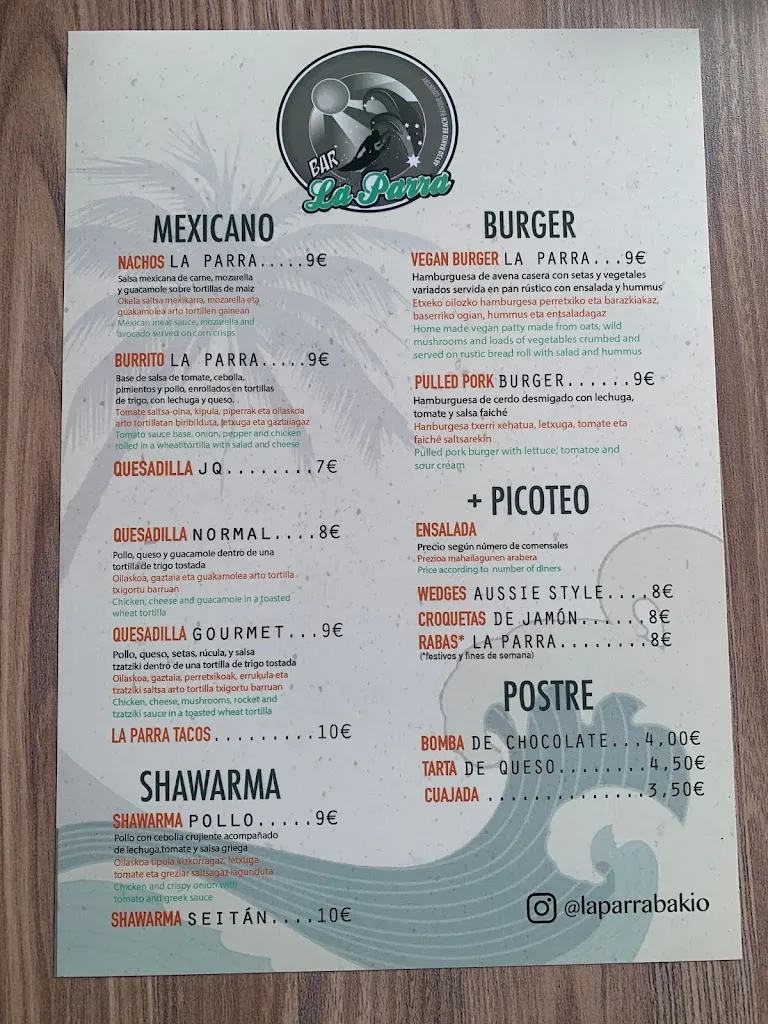 Menu_La Parra Bakio_Bakio_image_3