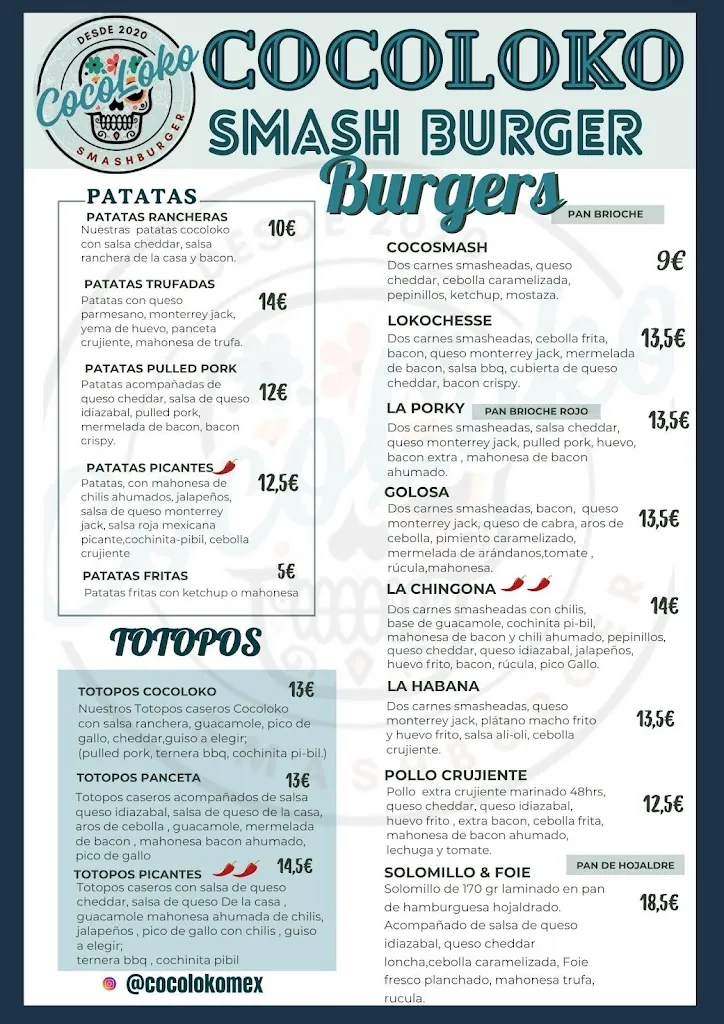 Menu_CocoLoko Smash burger_Amorebieta-Etxano_image_1