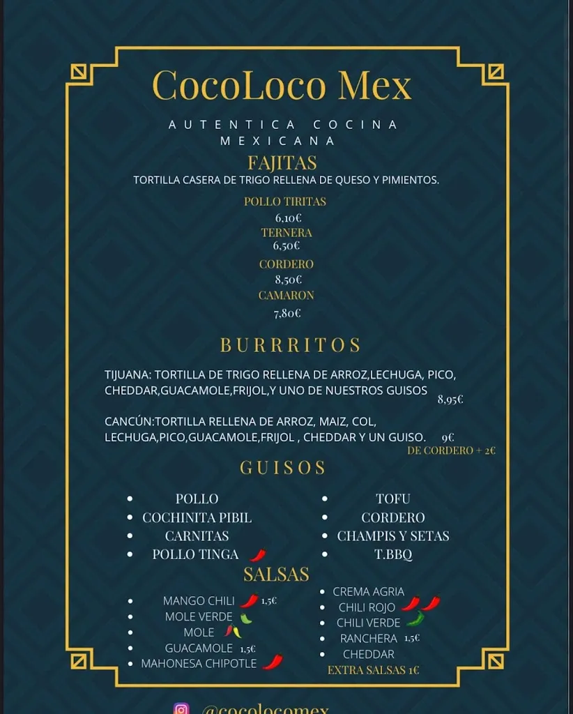 Menu_Restaurante Coco Loco Mexican Food_Amorebieta-Etxano_image_2