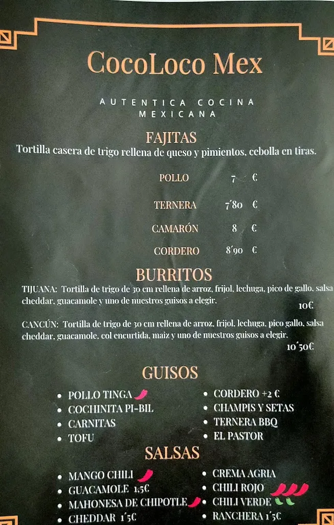 Menu_Restaurante Coco Loco Mexican Food_Amorebieta-Etxano_image_4