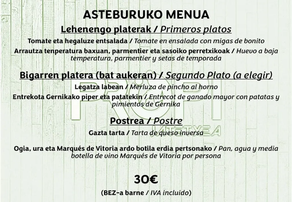Menu_Propi Jatetxea_Amorebieta-Etxano_image_1