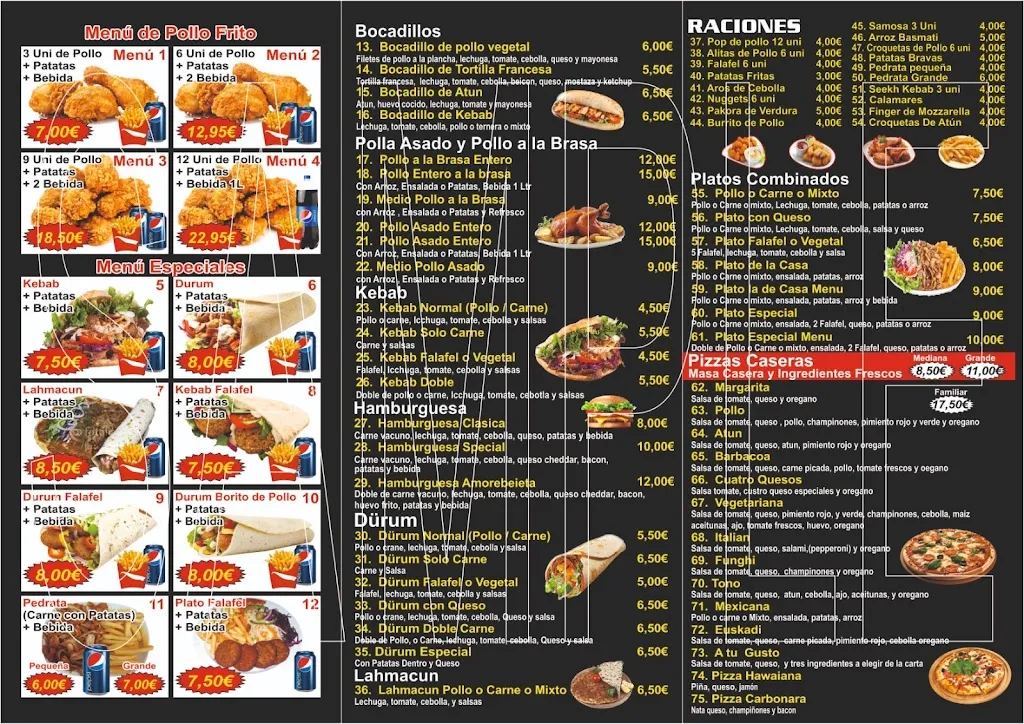 Menu_Restaurante Ali Baba Fast Food_Amorebieta-Etxano_image_1