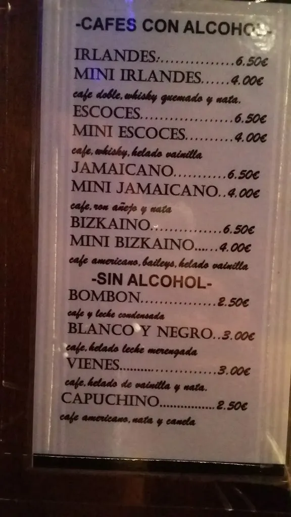 Menu_Hogan's Irish Tavern_Amorebieta-Etxano_image_1