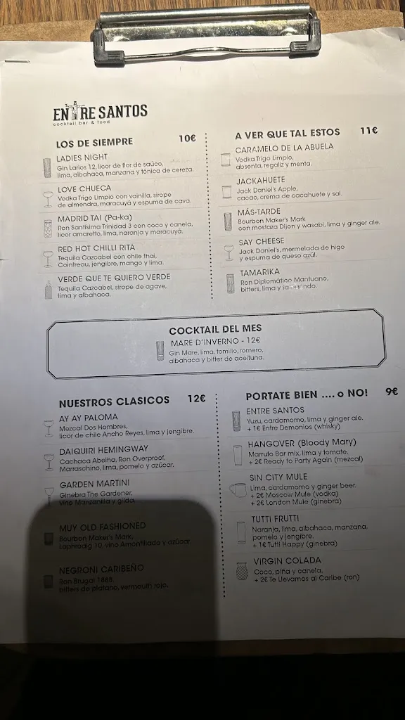 Menu_Entre Santos Cocktail Bar & Food_Santiso_immagine_3