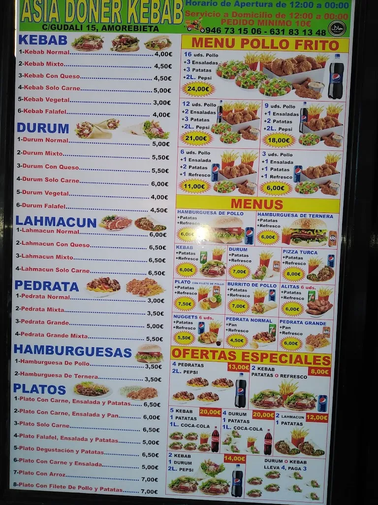 Menu_Asia Doner Kebab Gudari_Amorebieta-Etxano_image_2