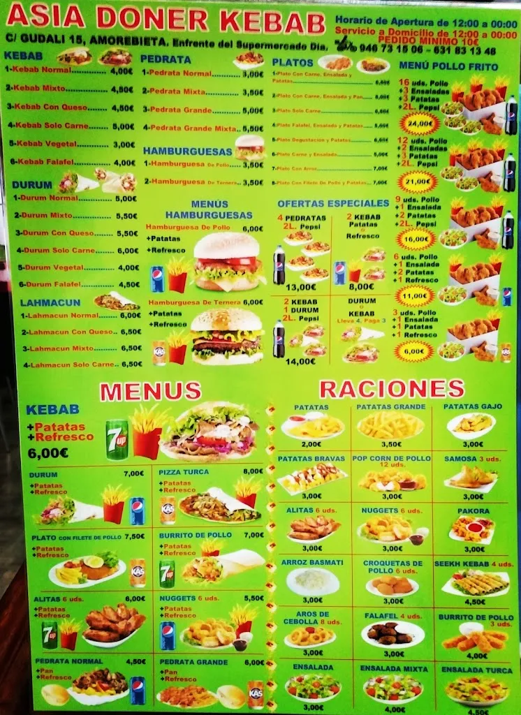 Menu_Asia Doner Kebab Gudari_Amorebieta-Etxano_image_3