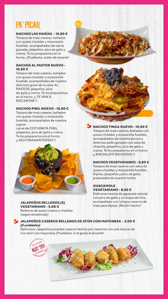 Menu_Cantina Mexicana Las Marías Barakaldo_Barakaldo_image_2