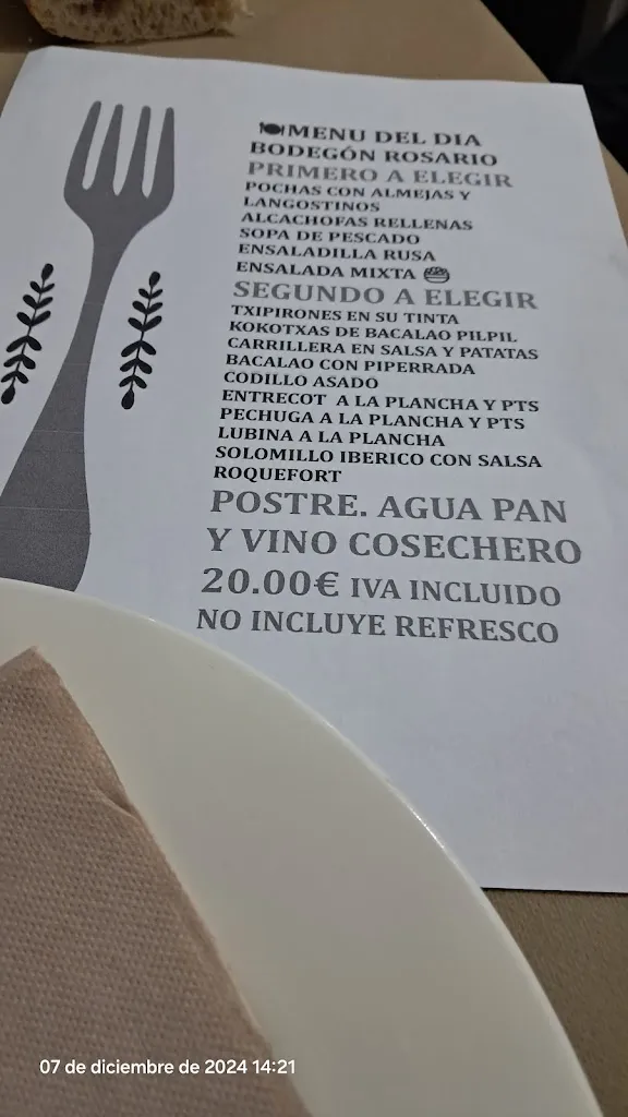 Menu_Restaurante Rosario Bodegón_Barakaldo_image_2
