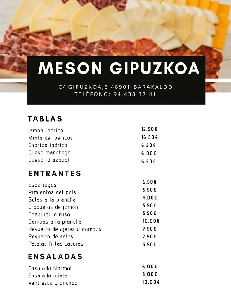 Menu_Mesón Gipuzkoa_Barakaldo_image_1