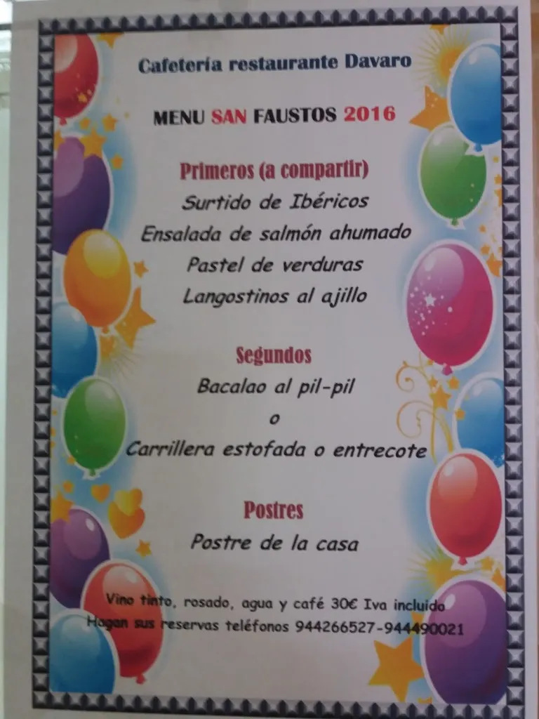 Menu_Restaurante Davaro_Basauri_image_1