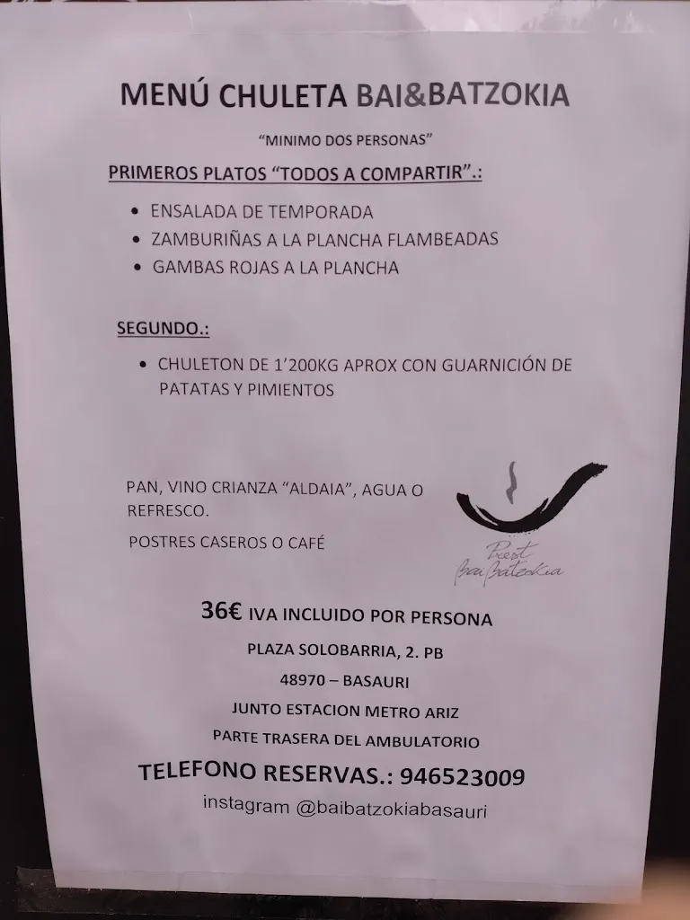 Menü_Basauriko Batzokia_Basauri_Bild_1