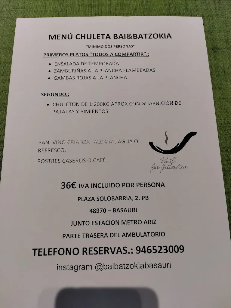 Menü_Basauriko Batzokia_Basauri_Bild_2