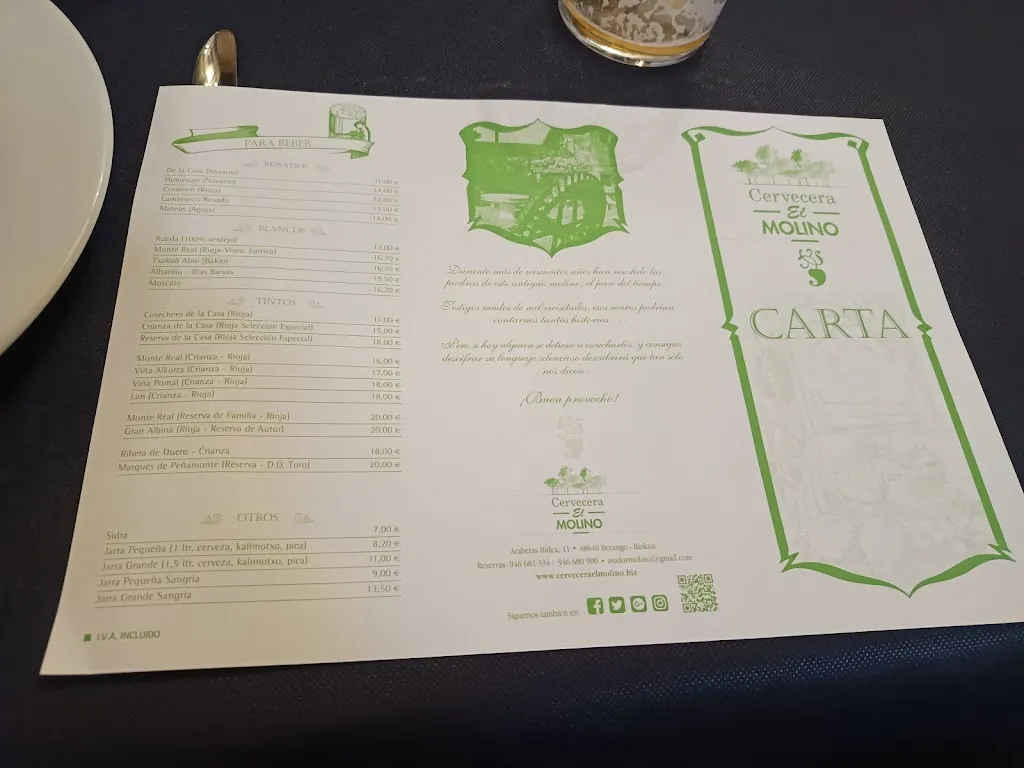 Menu_El Molino garagardotegia_Berango_image_2