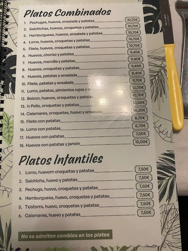 Menu_CERVECERA LA PALMERA BERANGO_Berango_image_2