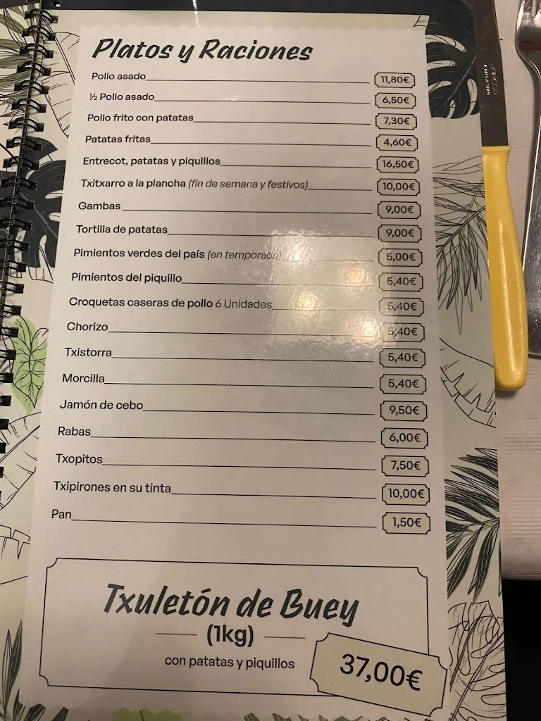 Menu_CERVECERA LA PALMERA BERANGO_Berango_image_4