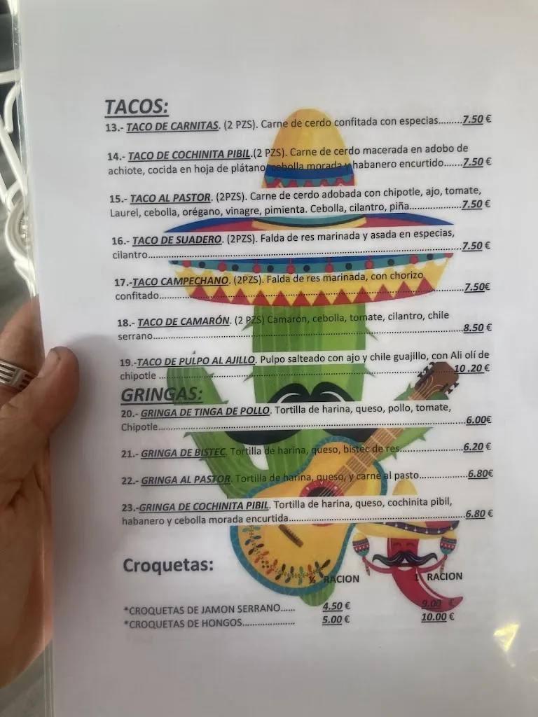 Menu_Bar On Egin Antojitos Mexicanos_Berango_immagine_2