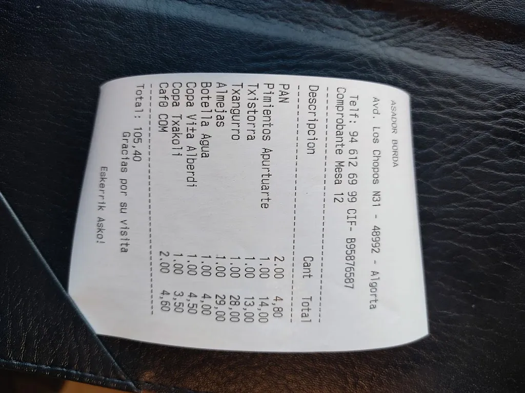 María Cuco_Asador Borda_Berango_review