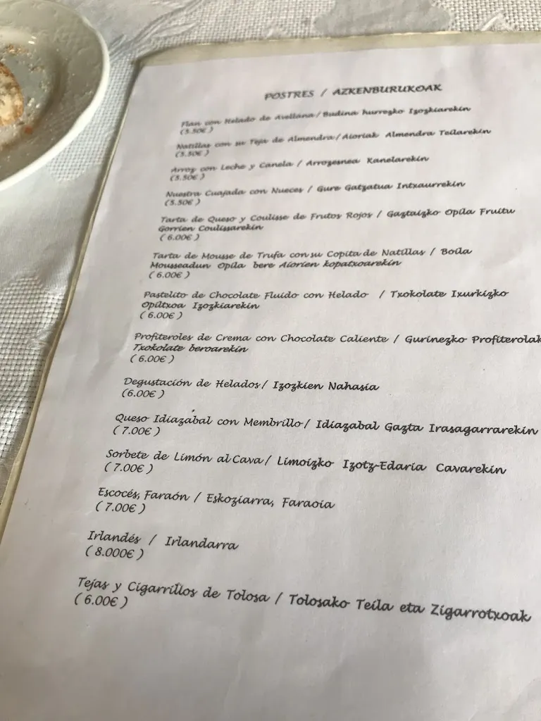 Menu_Restaurante Asador Bengoetxe Erretegia Bermeo_Bermeo_image_1