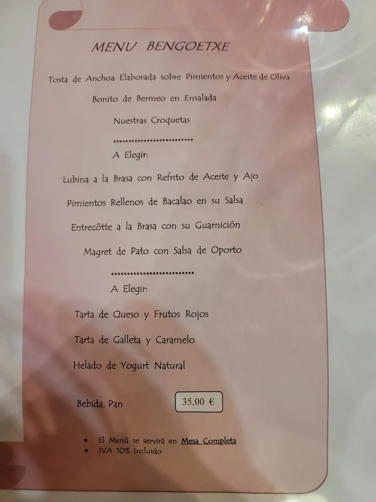 Menu_Restaurante Asador Bengoetxe Erretegia Bermeo_Bermeo_image_2
