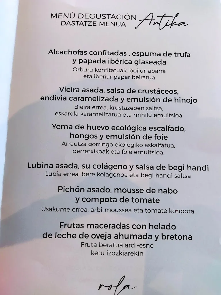 Menu_ROLA Restaurant_Bermeo_image_1